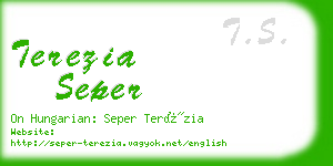 terezia seper business card